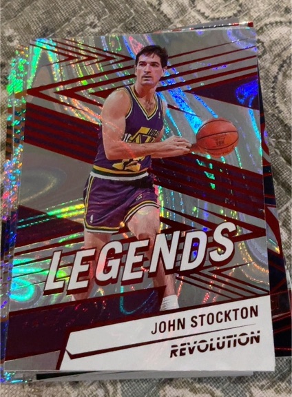 2024-25 Panini Revolution Legends #154 John Stockton — front