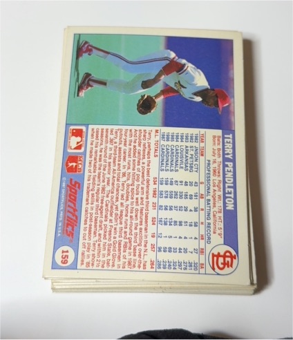 1988 Sportflics #159 Terry Pendleton — front