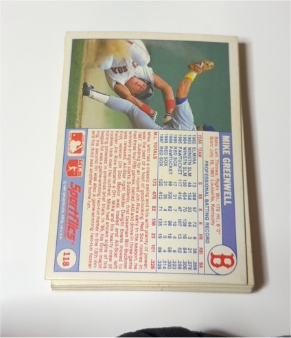 1988 Sportflics #118 Mike Greenwell — front