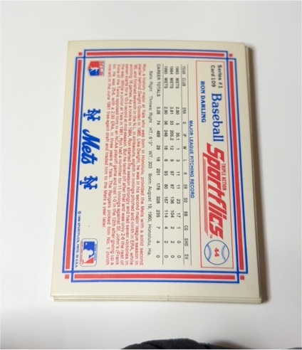 1986 Sportflics #109 Ron Darling — front