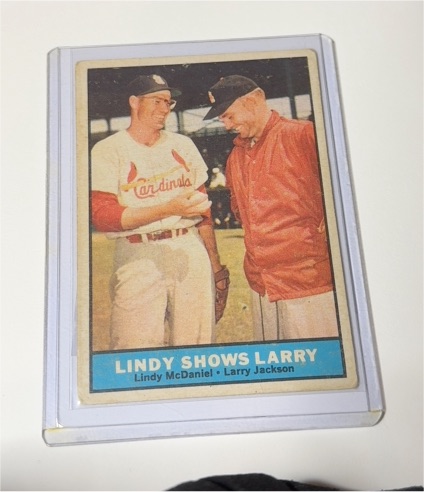 1961 Topps #75 Lindy Shows Larry — front