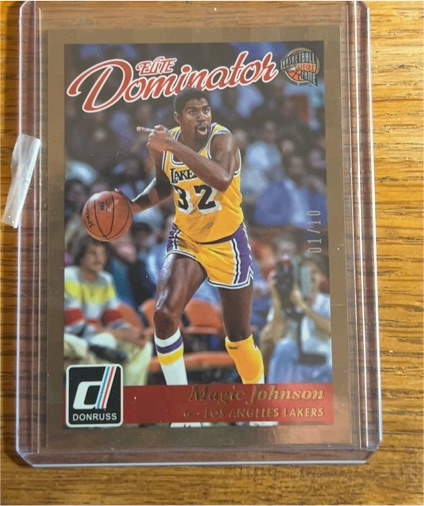 2015-16 Donruss Elite Dominator #12 Magic Johnson — front