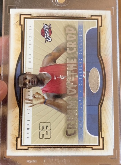 2003-04 Hoops Hot Prospects Cream Of The Crop #1 LeBron James — front