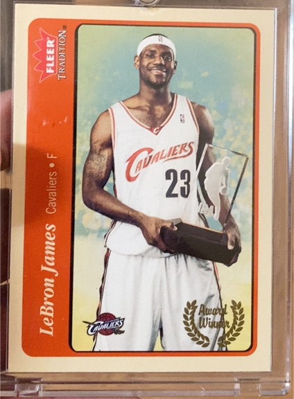 2004-05 Fleer Tradition #210 LeBron James Award Winner — front