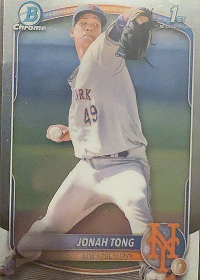 2025 Bowman Chrome Prospects #BCP-105 Jonah Tong — front