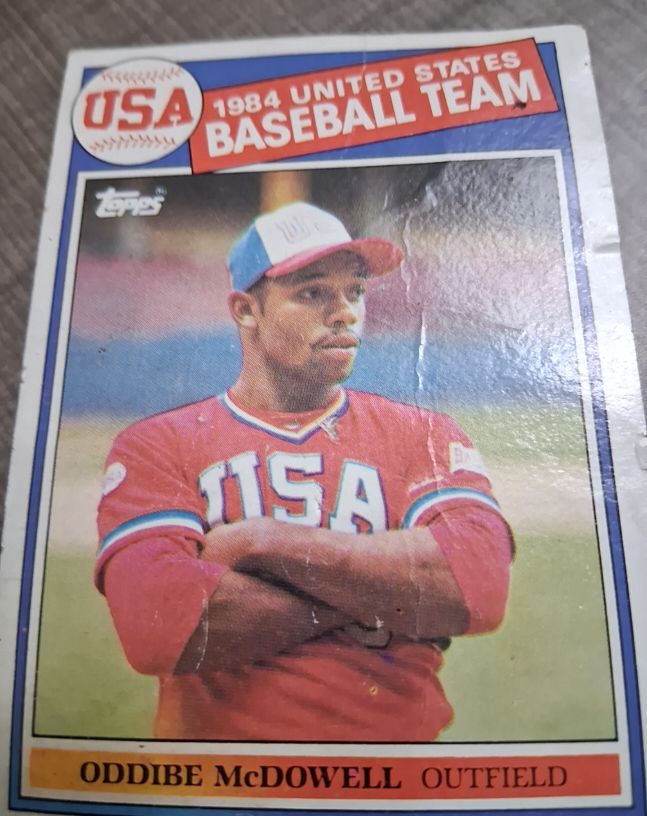1985 Topps #400 Oddibe McDowell — front