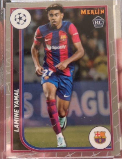 2023-24 Topps Merlin UEFA Club Competitions #27 Lamine Yamal — front