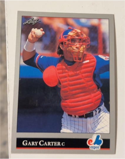 1992 Leaf #442 Gary Carter — front