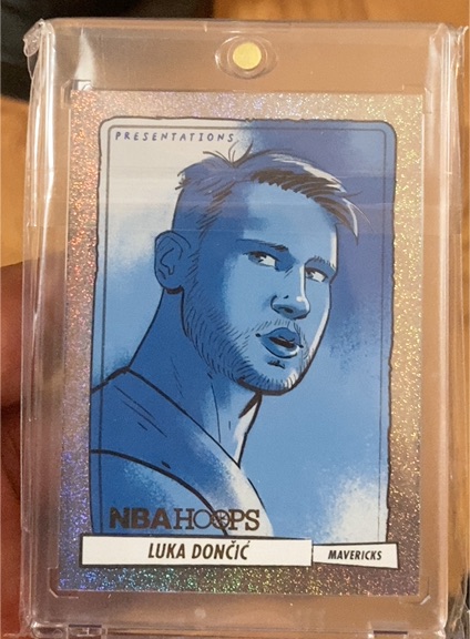 2023-24 Panini NBA Hoops Presentations #7 Luka Dončić — front