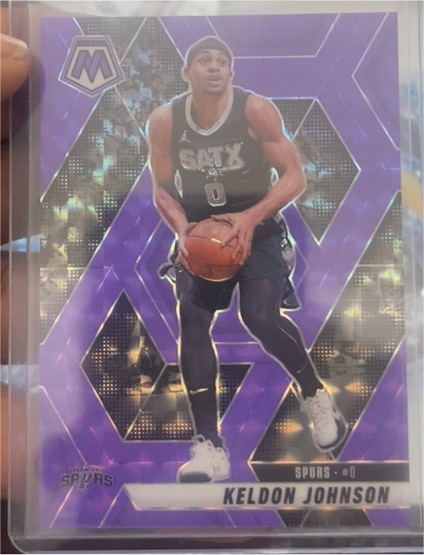 2024-25 Panini Mosaic #9 Keldon Johnson — front