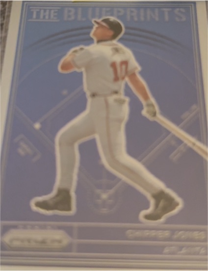 2023 Panini Prizm The Blueprints #TB14 Chipper Jones — front