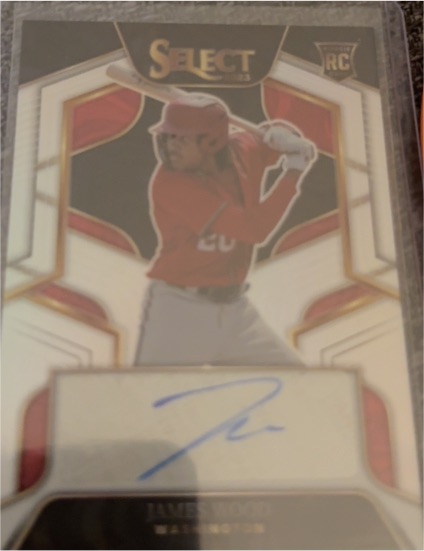 2023 Panini Select #RS-JW James Wood Rookie Autograph RC — front