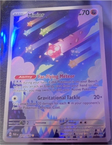 2023 Pokémon TCG Paradox Rift #201 Minior — front
