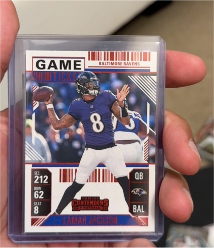 2024 Panini Contenders Football #7 Lamar Jackson — front