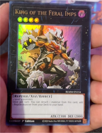 2019 Yu-Gi-Oh! BLMM-EN154 King of the Feral Imps — front