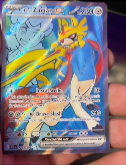 2025 Pokémon Journey Together #176 Hop's Zacian ex — front