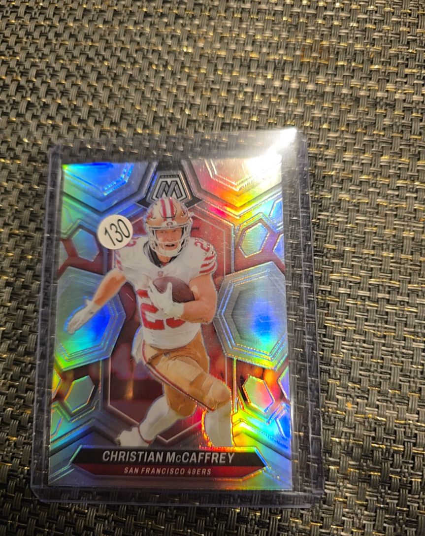 2023 Panini Mosaic #130 Christian McCaffrey — front
