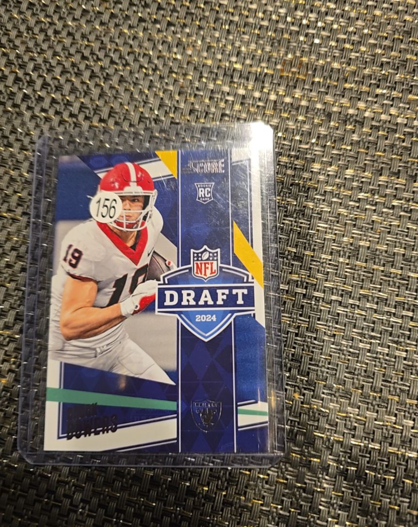 2024 Score NFL Draft #17 Brock Bowers — front