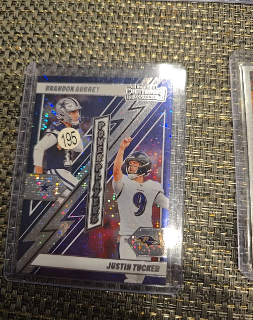 2024 Panini Contenders Power Players #195 Brandon Aubrey / Justin Tucker — front