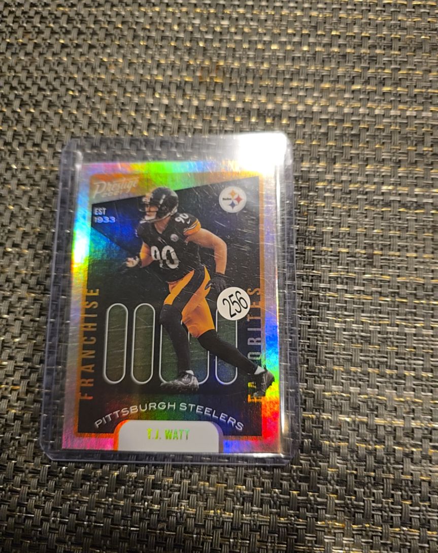 2021 Panini Prestige Franchise Favorites #FF-14 T.J. Watt — front