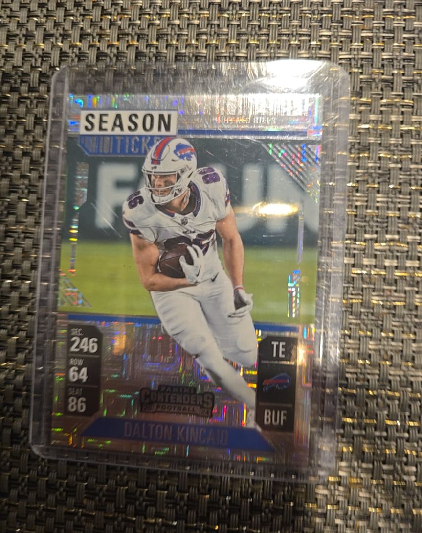 2024 Panini Contenders #12 Dalton Kincaid Mojo Season Ticket — front