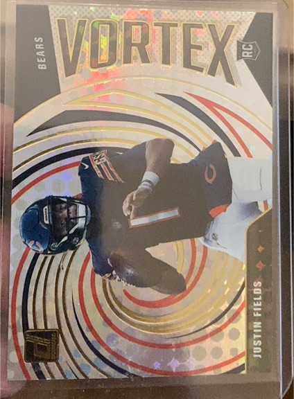 2021 Panini Donruss Vortex #VTX-JFI Justin Fields Rookie RC — front