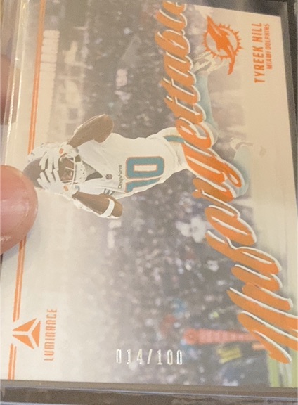 2024 Panini Luminance Unforgettable #UNF-THL Tyreek Hill — front