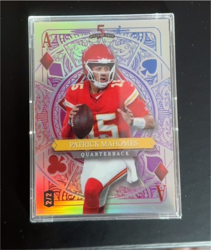2023 Wild Card 5 Card Draw Stacked Deck #2 Patrick Mahomes — front