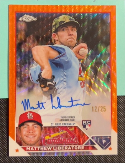 2023 Topps Chrome #RA-MLI Matthew Liberatore — front