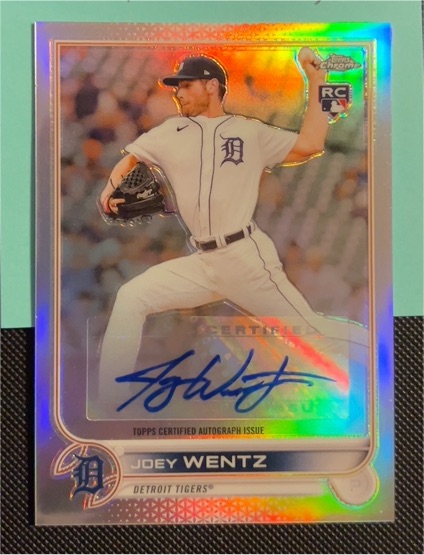 2022 Topps Chrome Update #AC-JWE Joey Wentz — front