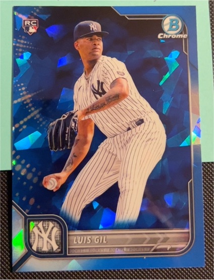 2022 Bowman Chrome Sapphire #78 Luis Gil Rookie — front