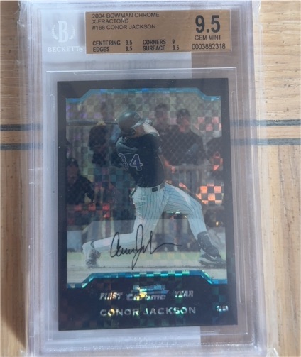 2004 Bowman Chrome #168 Conor Jackson — front