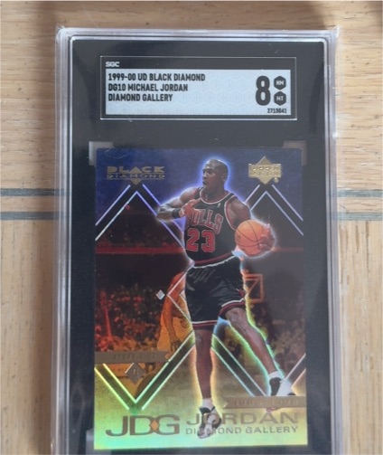 1999 Upper Deck Black Diamond #DG10 Michael Jordan Diamond Gallery — front