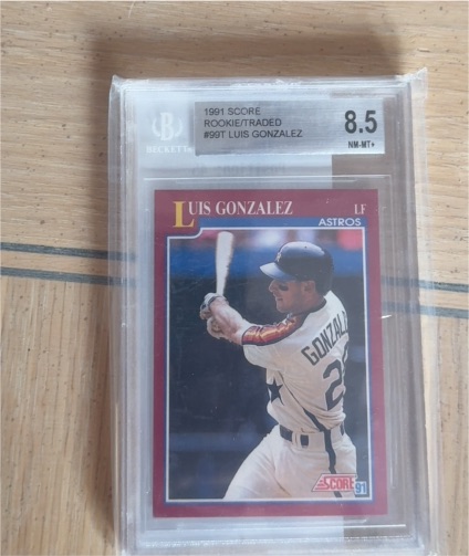1991 Score Rookie/Traded #99T Luis Gonzalez — front