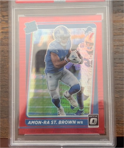 2021 Panini Donruss Optic #228 Amon-Ra St. Brown — front