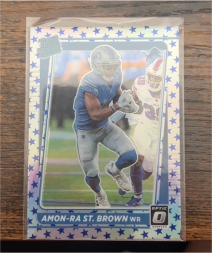 2021 Panini Donruss Optic #228 Amon-Ra St. Brown Rated Rookie — front