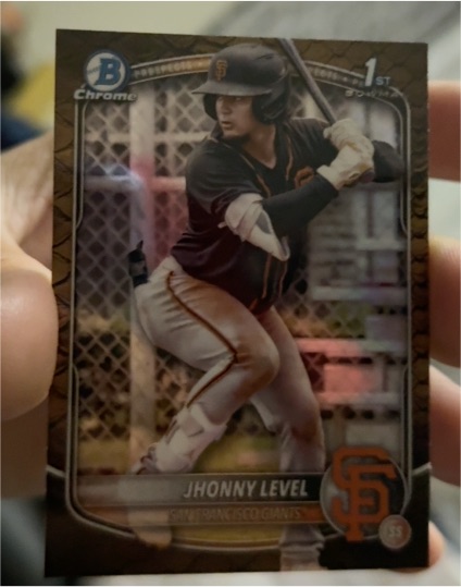 2025 Bowman Chrome Prospects #BCP-147 Jhonny Level — front