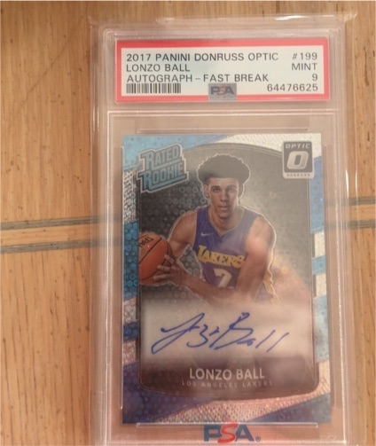 2017 Panini Donruss Optic #199 Lonzo Ball — front