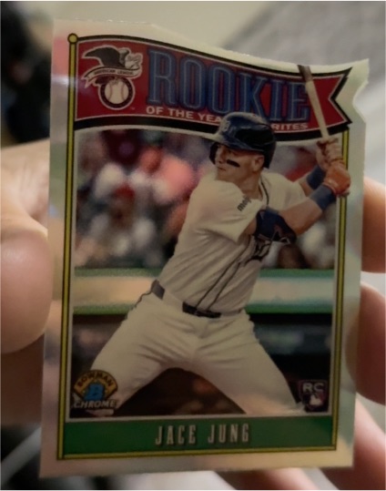 2025 Bowman Chrome #ROY-8 Jace Jung Rookie of the Year Favorites — front