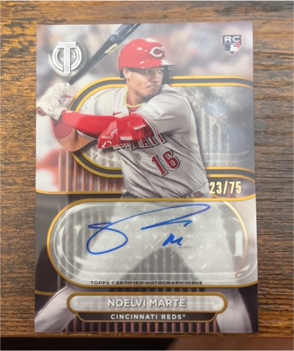2024 Topps Tribute #TA-NMA Noelvi Marte — front