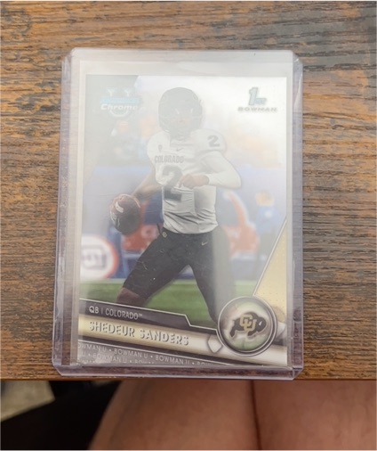 2023 Bowman University Chrome #16 Shedeur Sanders — front