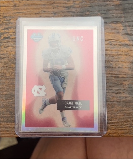 2023 Bowman Chrome University #55BF-17 Drake Maye — front