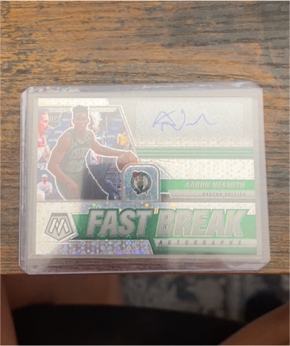 2020-21 Panini Mosaic Fast Break Autographs #FB-AN Aaron Nesmith — front