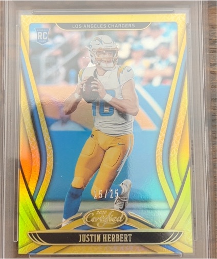 2020 Panini Certified #15 Justin Herbert — front