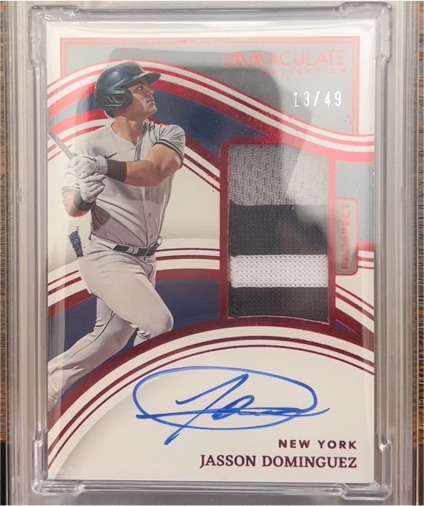 2023 Panini Immaculate #13 Jasson Dominguez — front