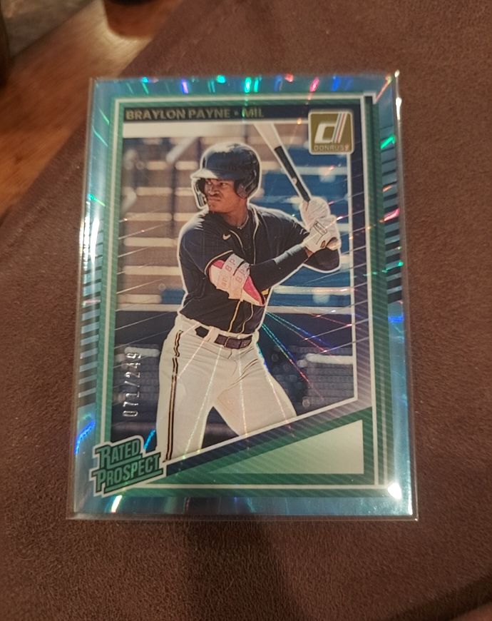2025 Donruss Baseball #117 Braylon Payne Rated Prospect — front