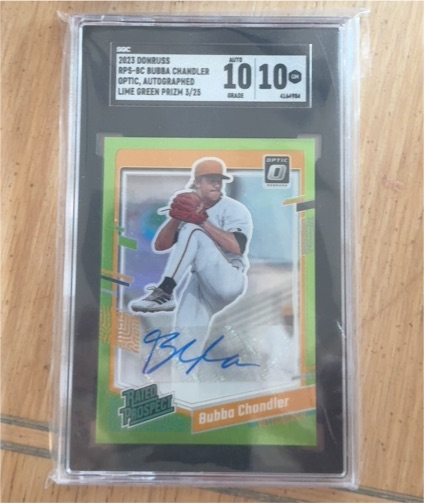 2023 Donruss Optic #RPS-BC Bubba Chandler — front