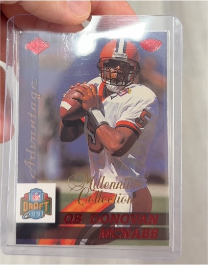 1999 Collector's Edge Advantage Millennium Collection Blue #179 Donovan McNabb — front
