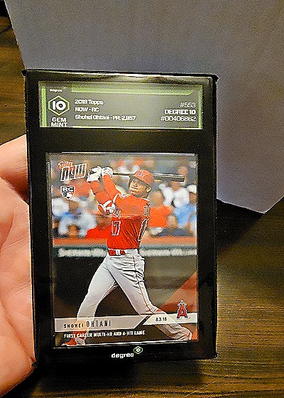 2018 Topps Now #553 Shohei Ohtani RC — front