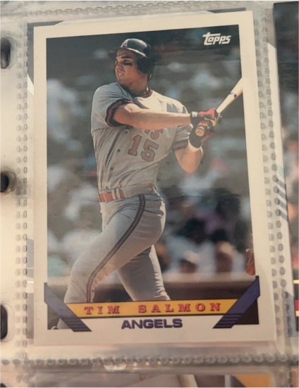 1993 Topps #20 Tim Salmon — front